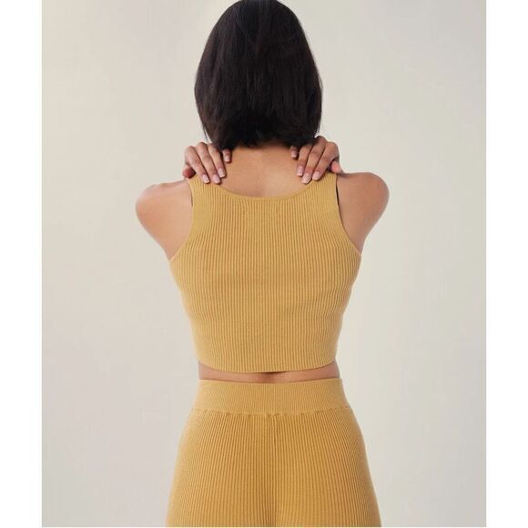 LITA by Ciara Iced Coffee Ribbed Crop Top XL - Picture 9 of 9